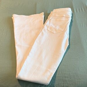 7 For All Mankind Women's Cream Skinny Jeans